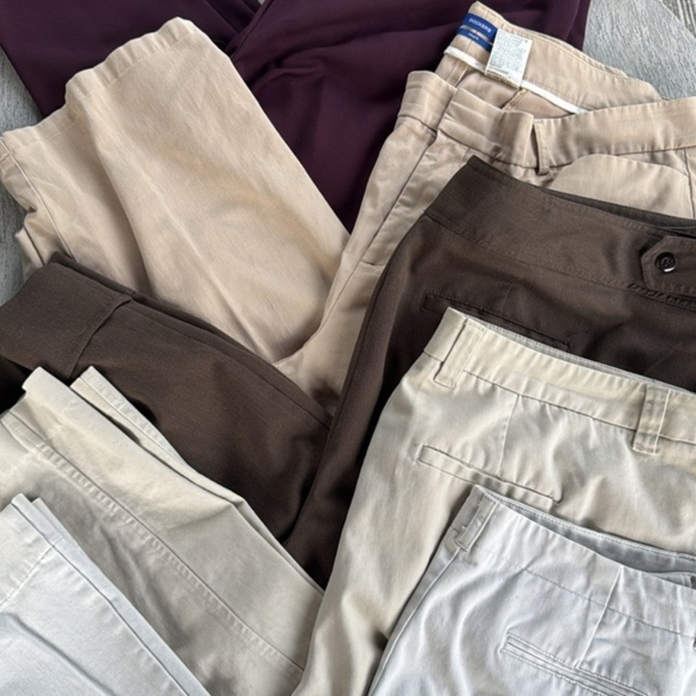 Women’s Bundle (5 Pairs) Business Casual Pants Size 16W - 18W